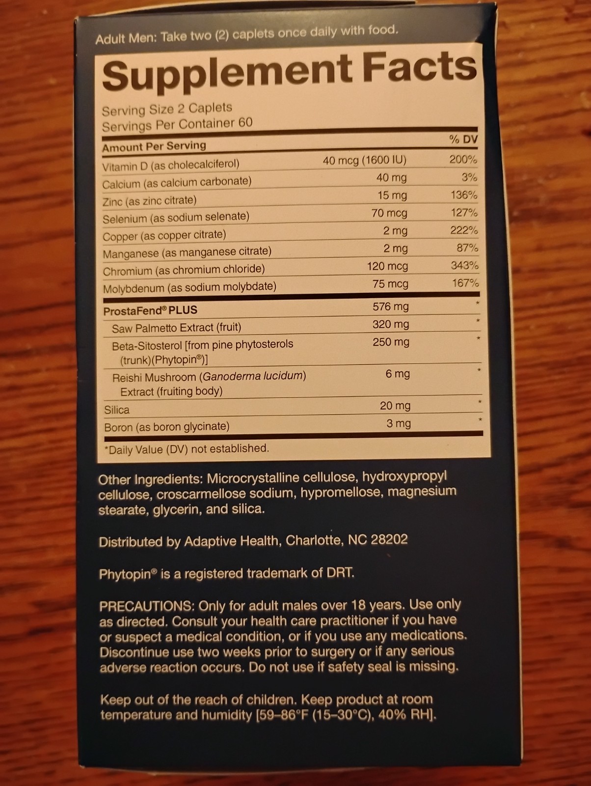 SuperBeta Prostate Advanced w/ Saw Palmetto 120 Caplets Exp 01/2029