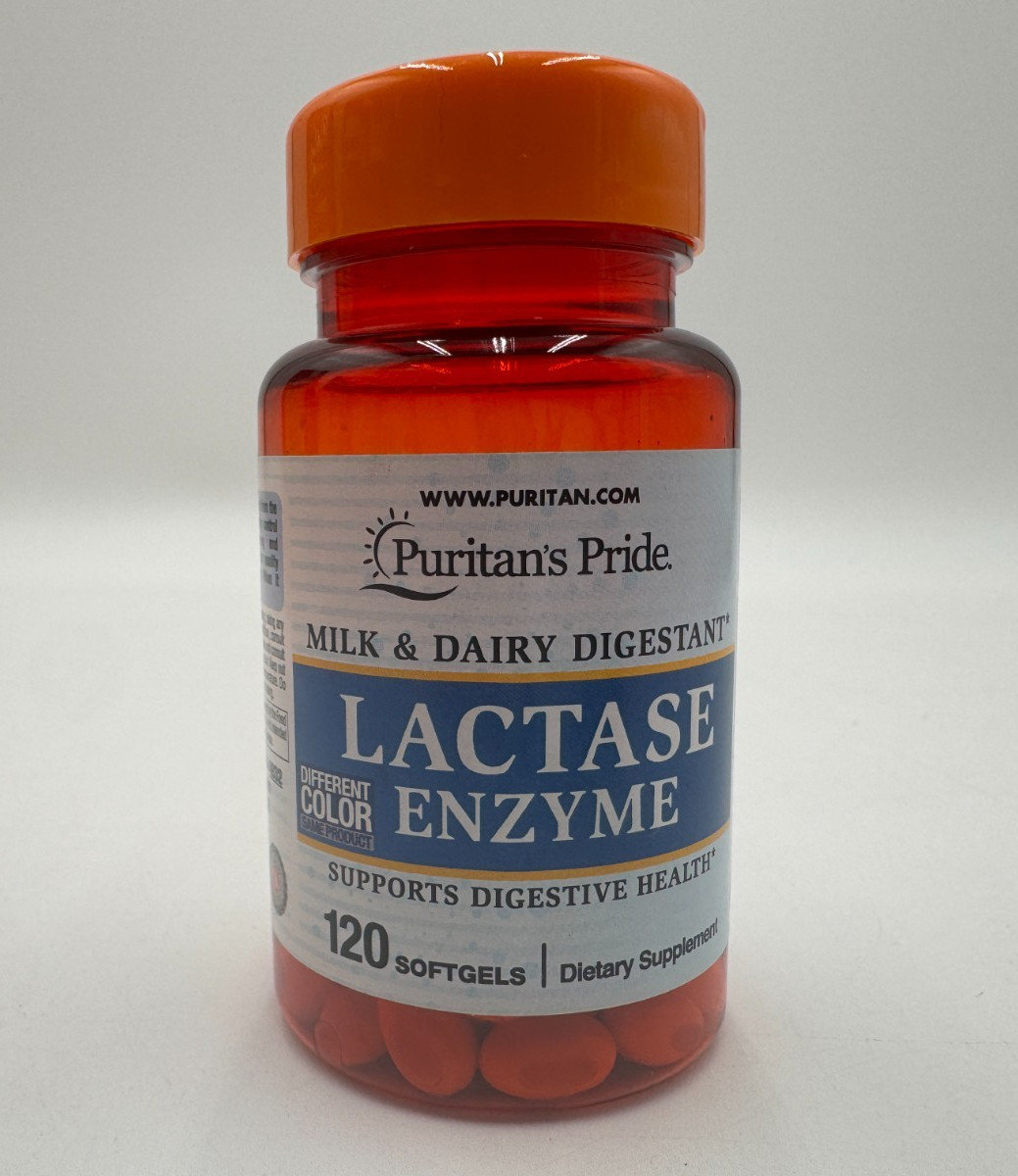 Puritan’s Pride Lactase Enzyme 125 mg, 120 Softgels, EXP: 10/26