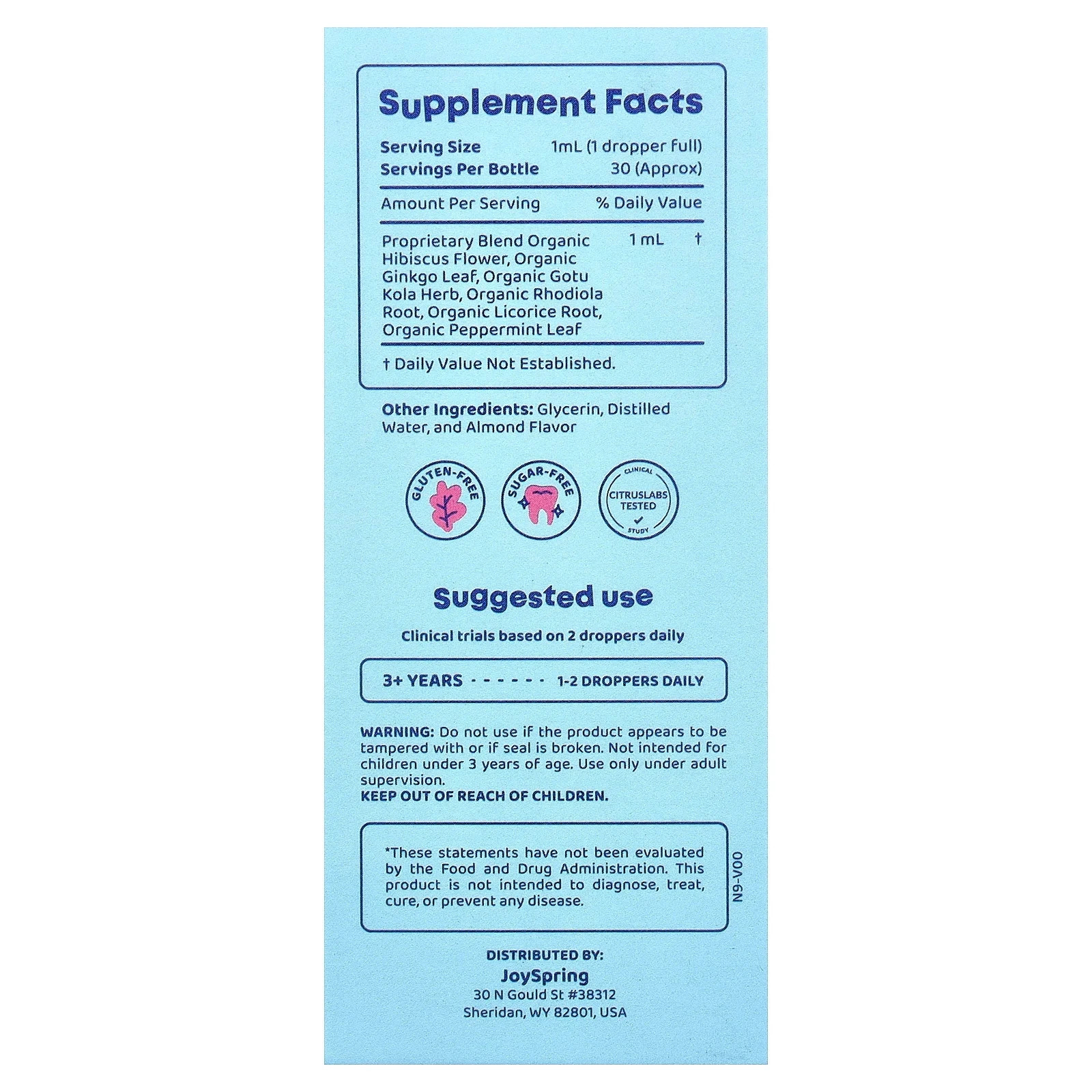 2 pack Genius Drops Liquid Supplement 1 fl oz EXP 06/2027