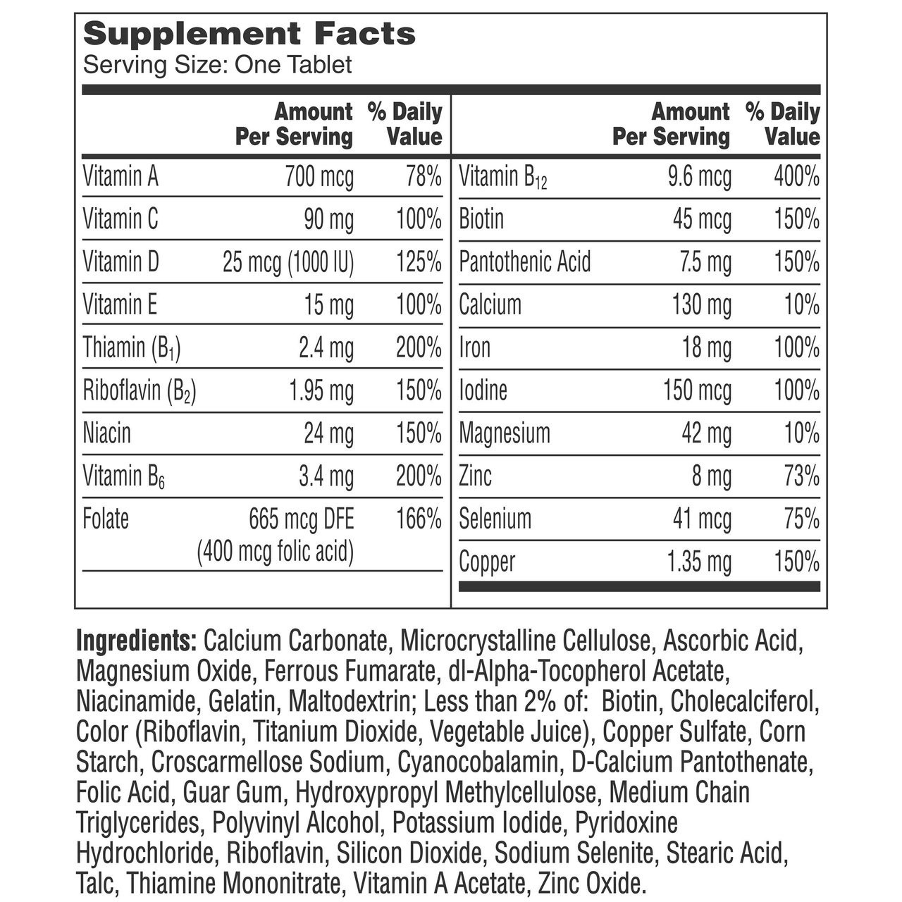 One A Day Women’s Multivitamin, 300 Tablets