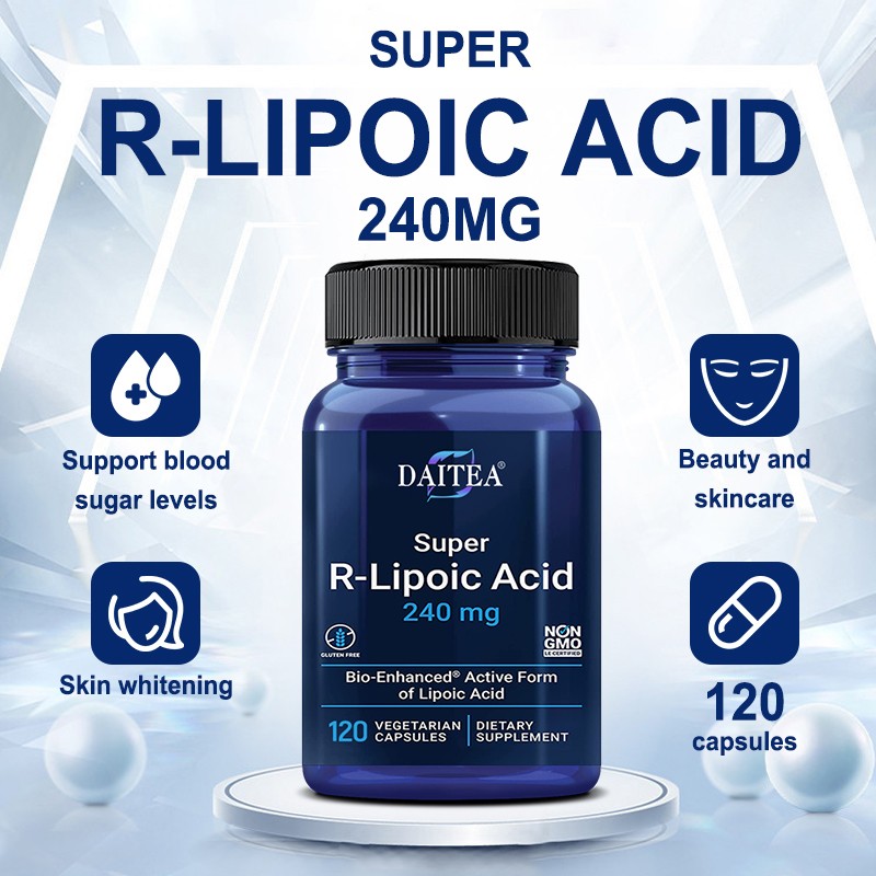 R Lipoic Acid Capsules Cellular Keep Energy Flowing Antioxidant Stress 120 Pills