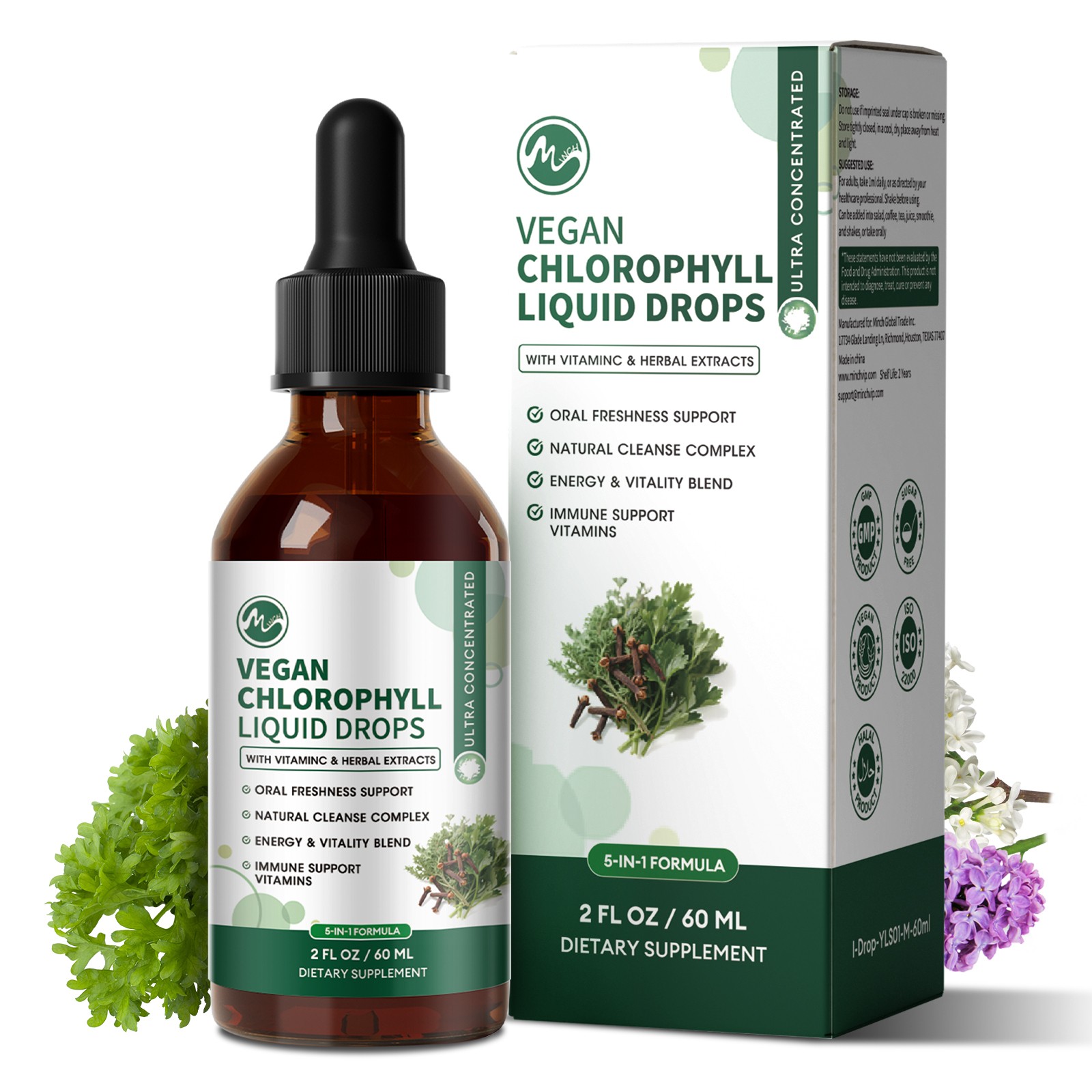 Liquid Chlorophyll Drops – Cleanse & Support Your Immune System & Energy Natural