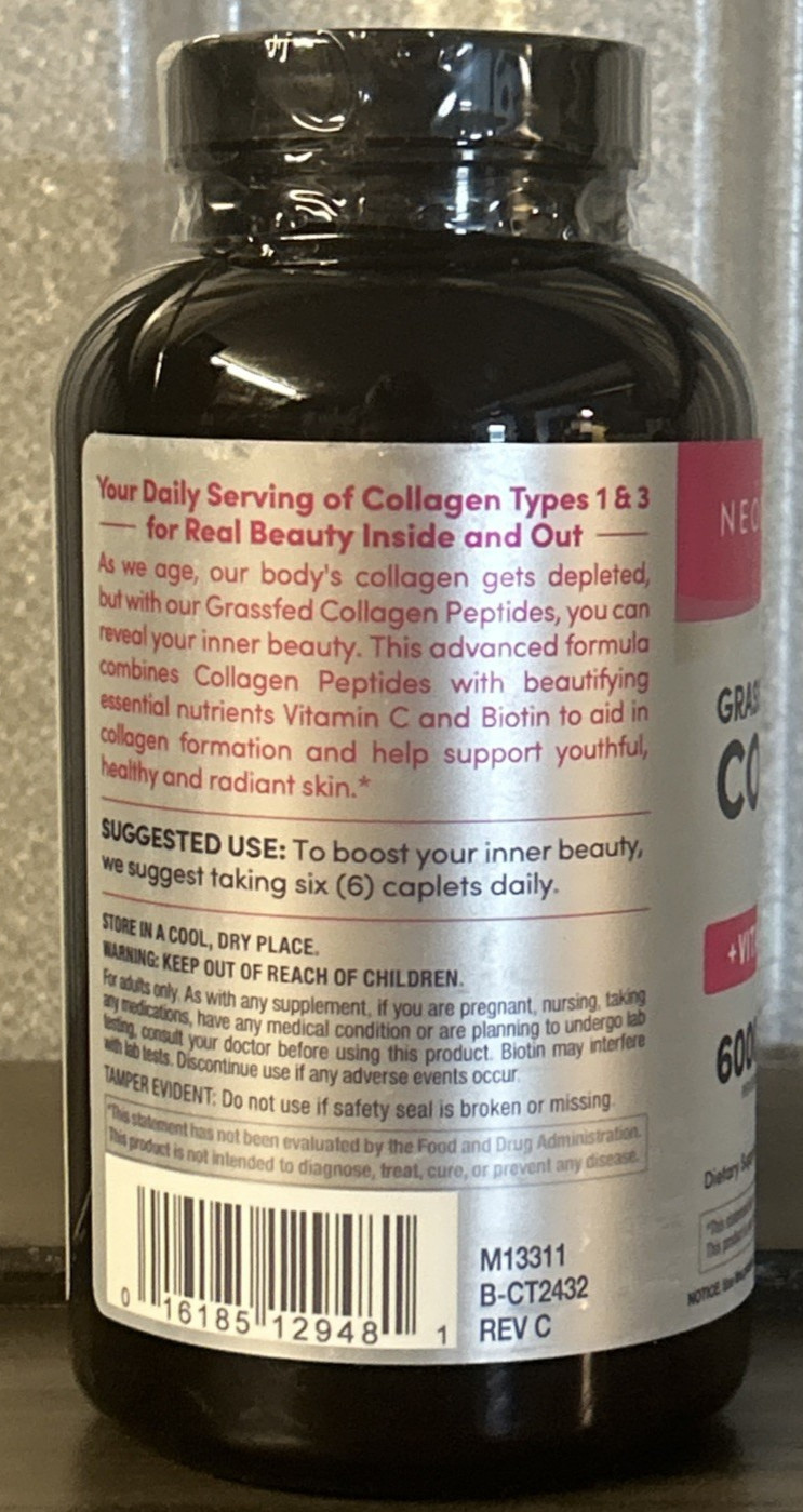 NeoCell Collagen Peptides 6000mg 360 Caplets EXP 09/2028