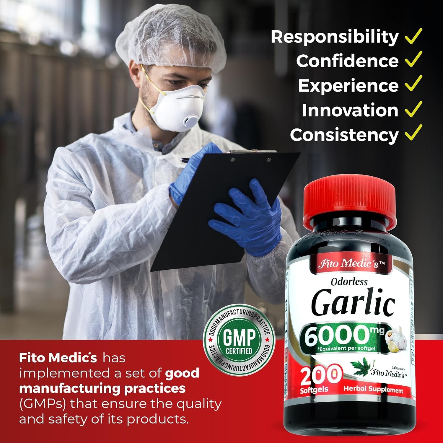 Garlic Pills 6000 mg Equivalent 200 softgels Organic Garlic 200 Capsules Garli
