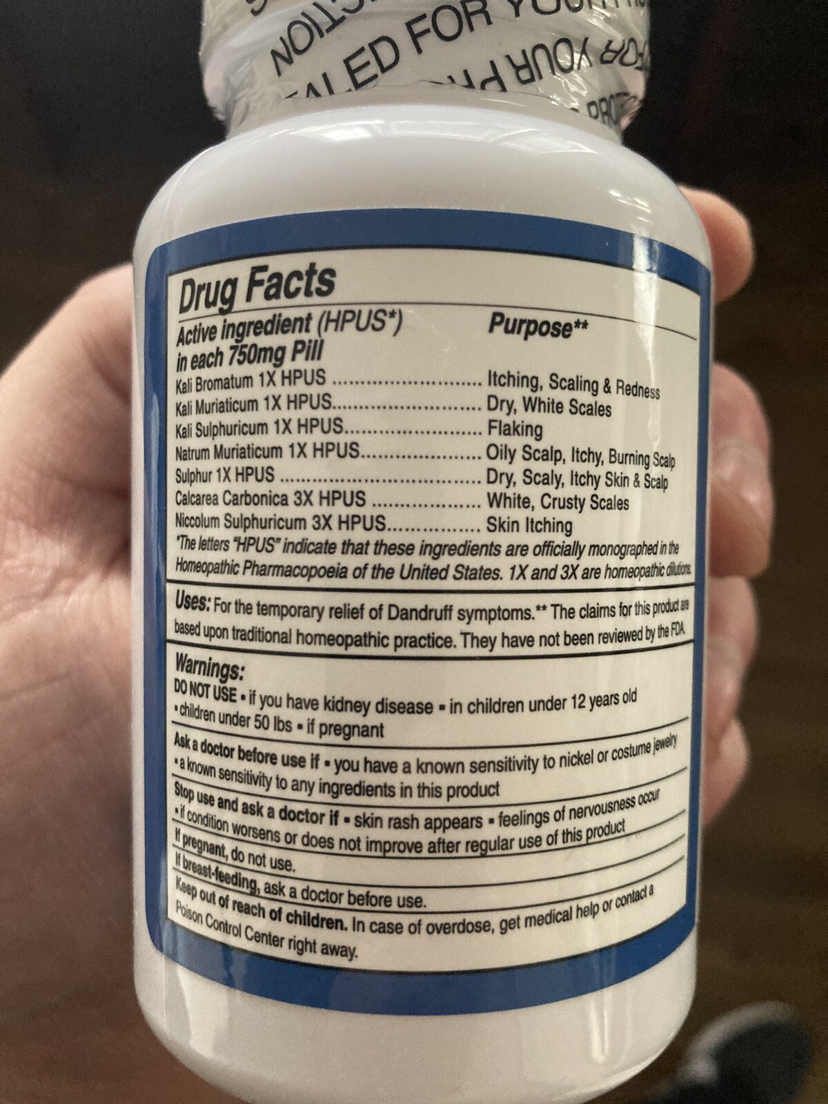 Loma Lux Laboratories Dandruff Pill Healthy Scalp 144 tabs