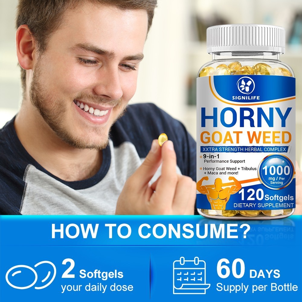 STRENGTH Horny Goat Weed Extract W/ Maca Root Powder, Saw Palmetto, L-Arginine