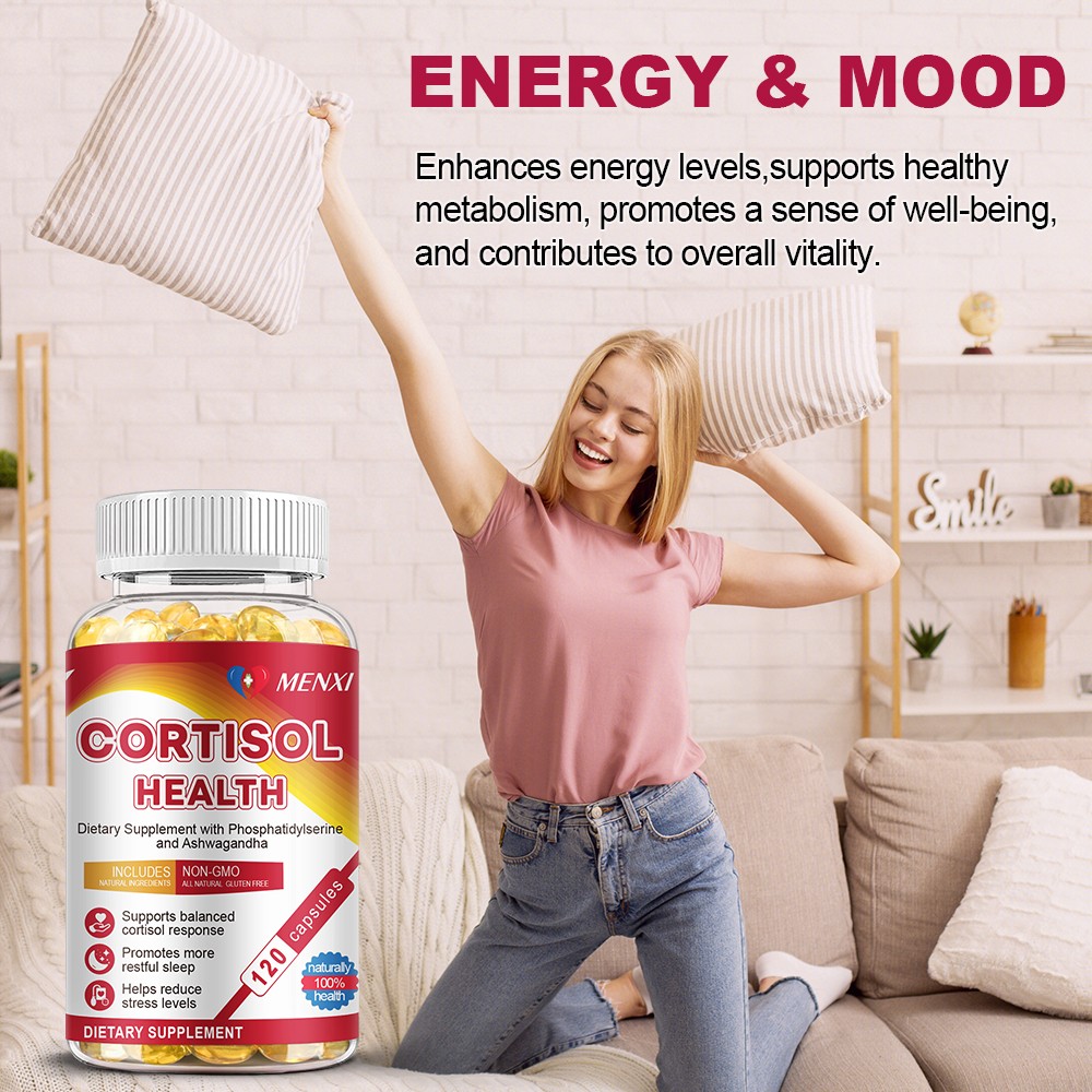 120 Pills Cortisol Supplement Magnesium Ashwagandha L-theanine – Relieve Stress