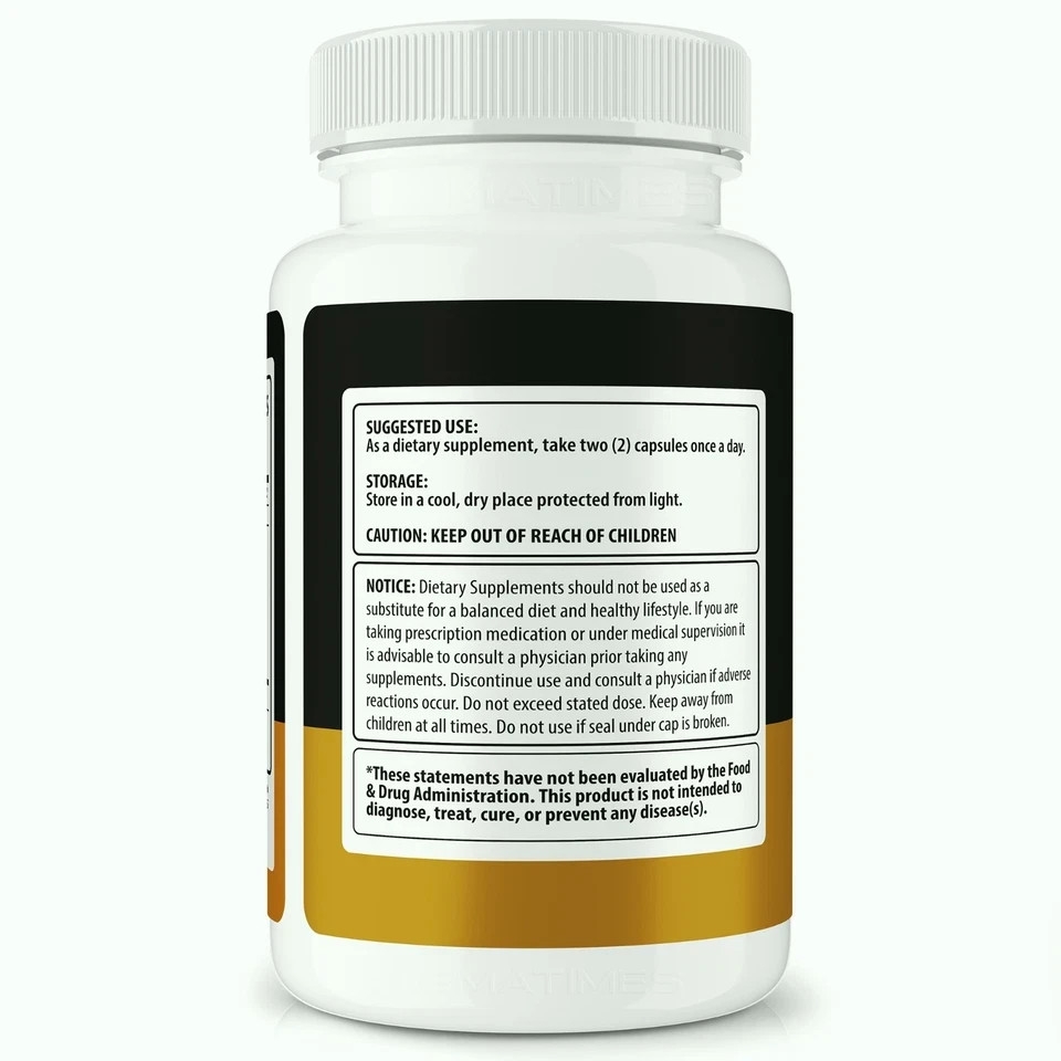 Golden Power Capsules for Men Advanced Daily Wellness Supplement 60 Ct Pack 2