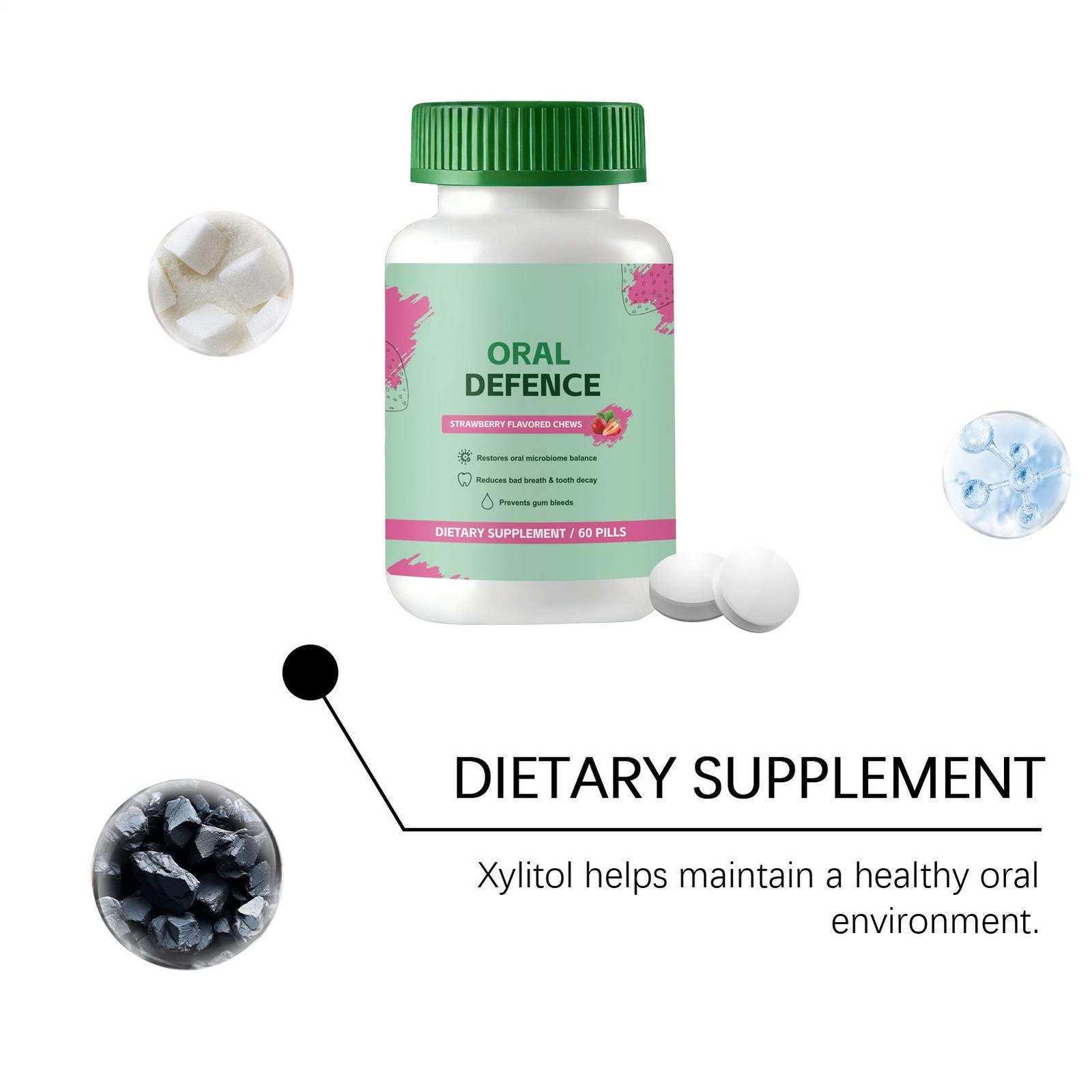 Pills 60 Oral Defence – Oral Probiotics Supplement For Fresh Breath