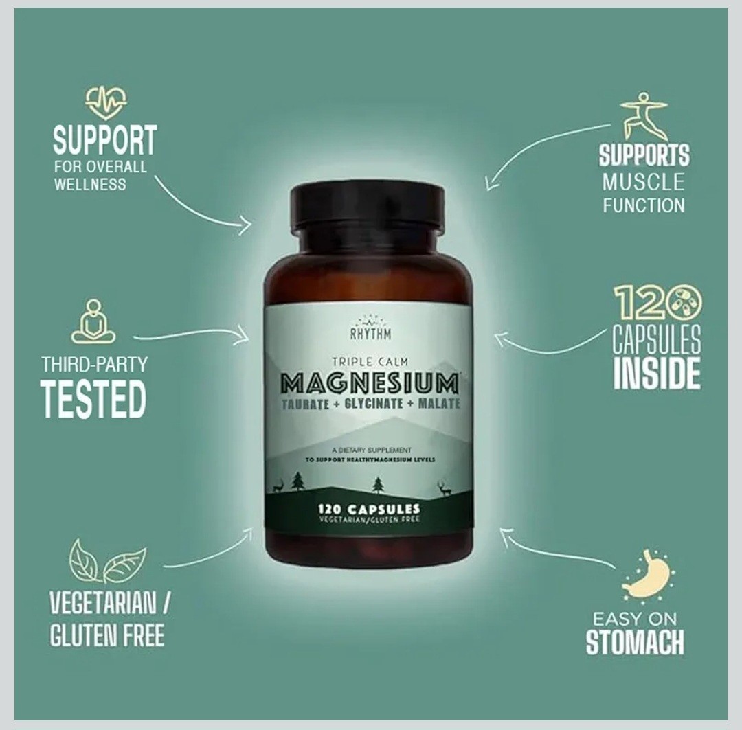 Natural Rhythm Triple Calm Magnesium 150 mg – 120 Capsules – Magnesium Complex