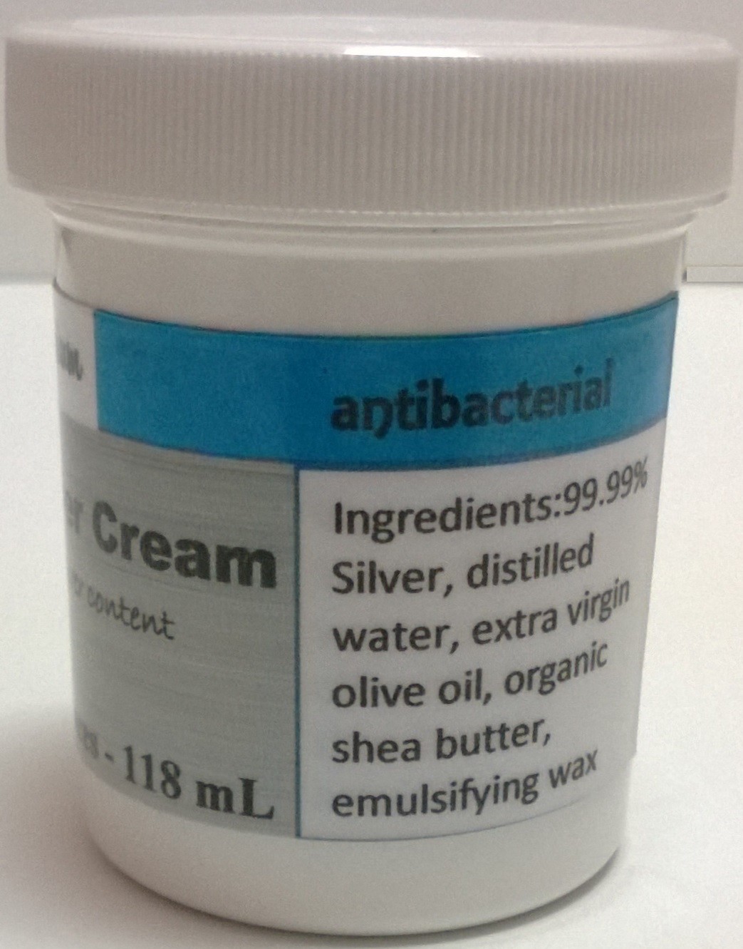 220 ppm colloidal silver feet and body cream 4 oz ounces nano sized – no scents