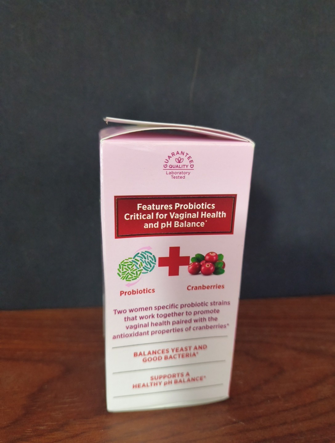 Natures Bounty Optimal Solutions HAIR pH BALANCE 30 capsules Cranberry 01/2026