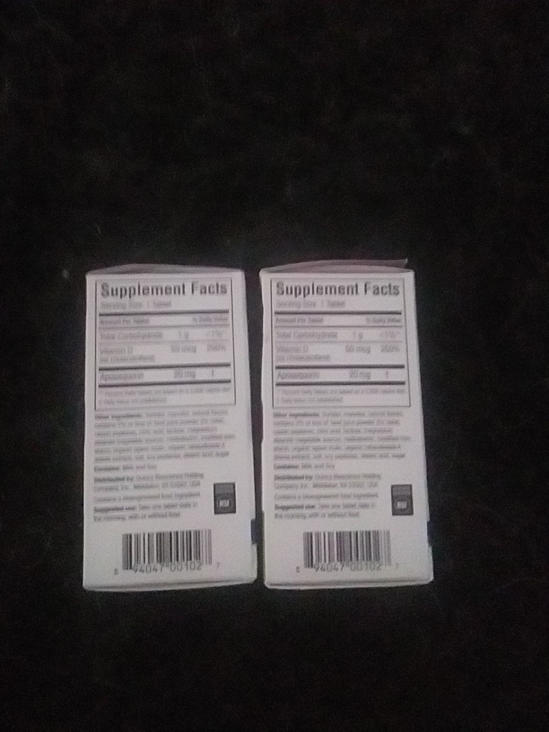 2-Pack, 30 Extra Strength Chewable Tablets, 20mg ea. 60-Count, Brand New