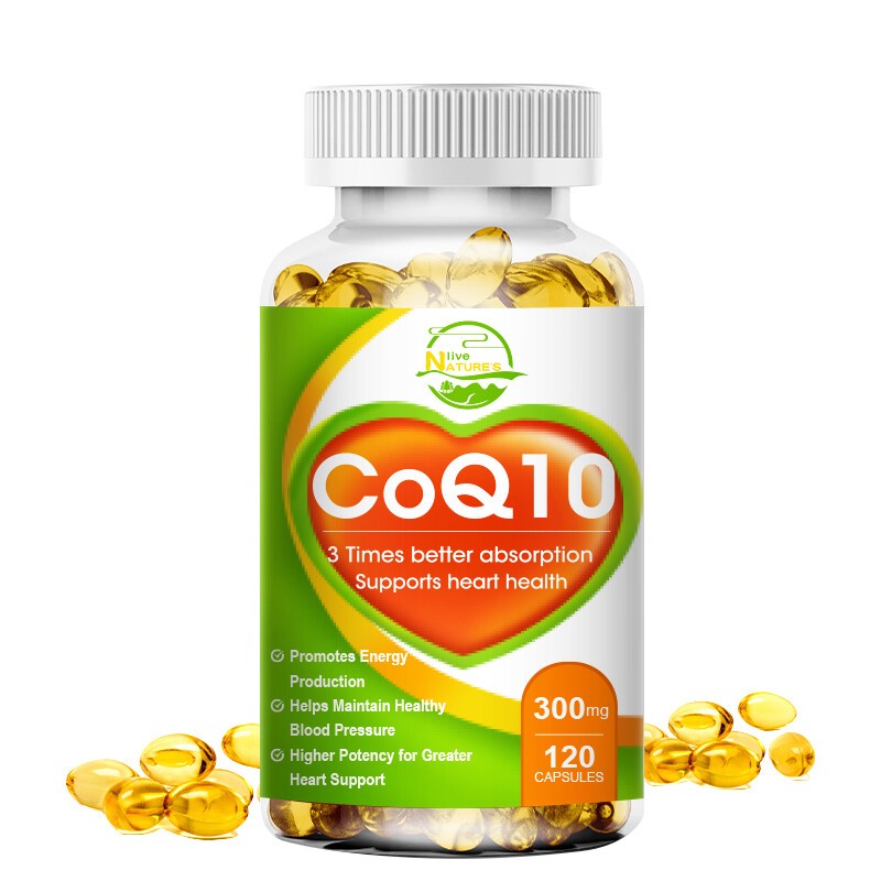 CoQ 10 Coenzyme Q10 300mg Cardiovascular Support For Heart Health 120*1/2/4 Caps