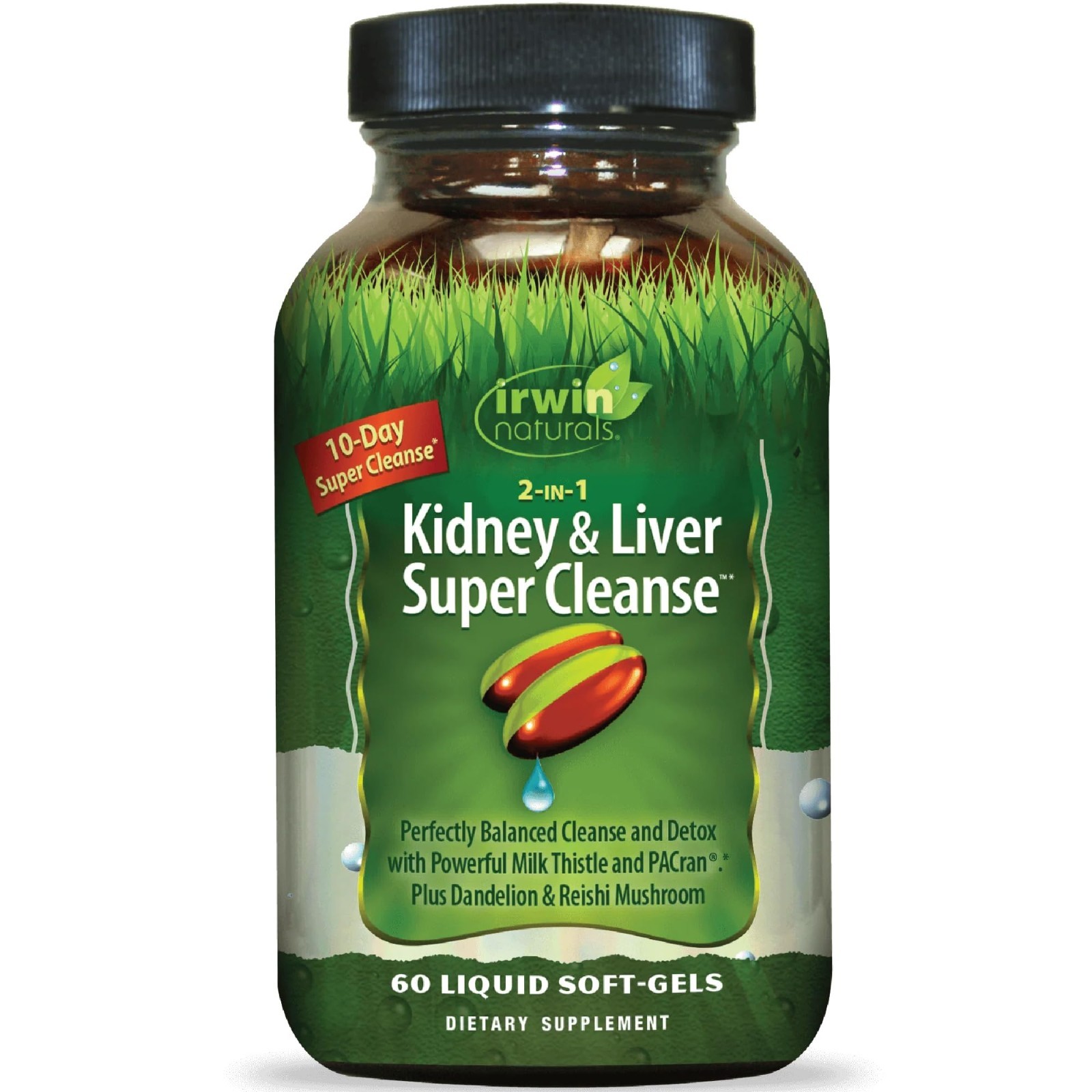 10-Day Kidney & Liver Cleanse – Detox Formula with Milk Thistle, Dandelion & Rei