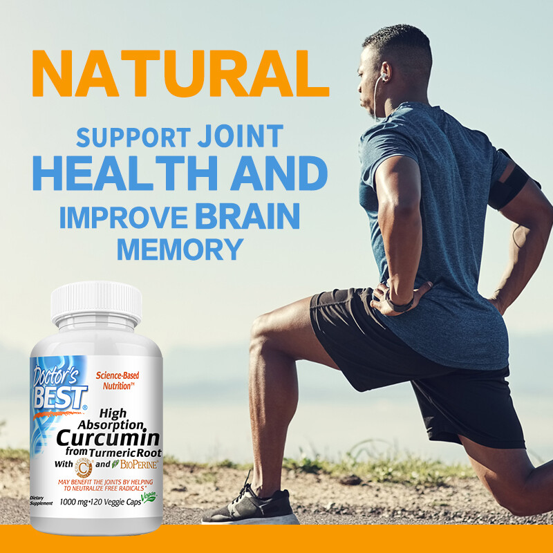 Curcumin Supplement 1000mg – Supports Joint Comfort, Digestion 30/60/120 Caps
