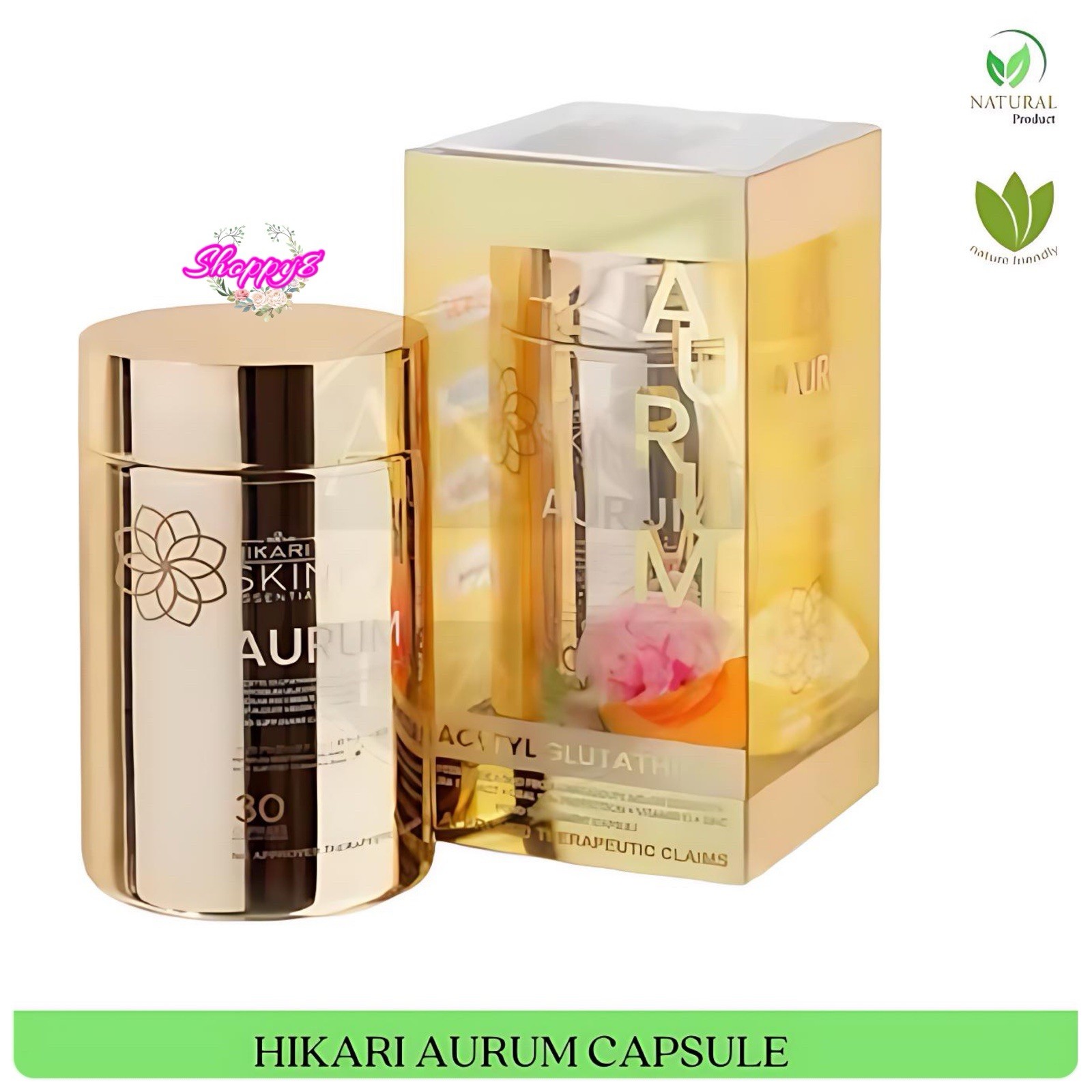 Hikari Aurum S-Acetyl Glutathione Sakura White Tomato Ceramide 30 Capsules