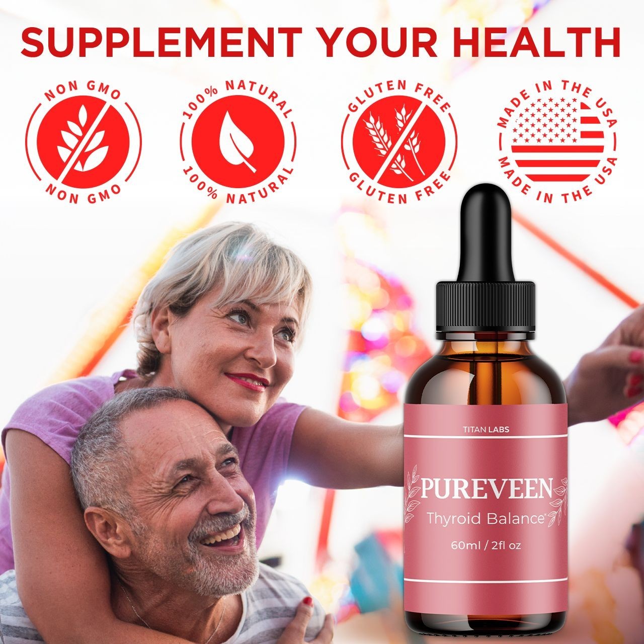 (1 Pack) Pureveen Drops Advanced Health & Fitness Formula Pure Veen 30 Servings