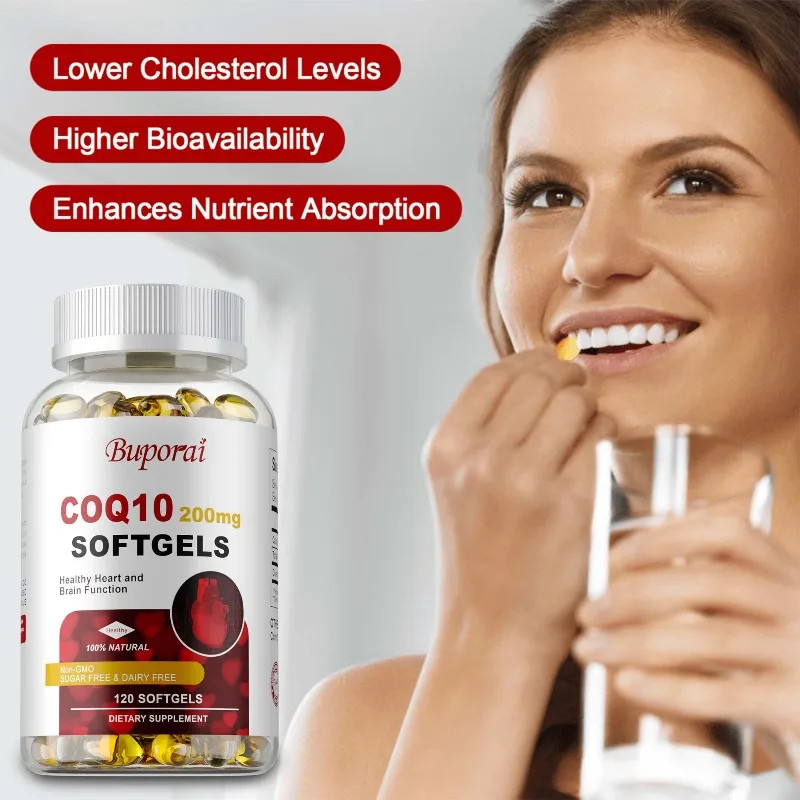 CoQ10 200 Mg 240pcs, Blood Circulation, Supports Heart and Cardiovascular Health