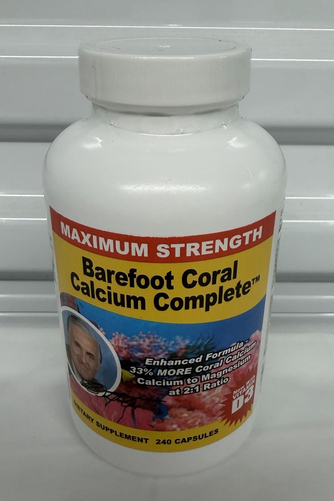Barefoot Coral Calcium Complete Maximum Strength 240 Capsules Exp 01/2028 Sealed