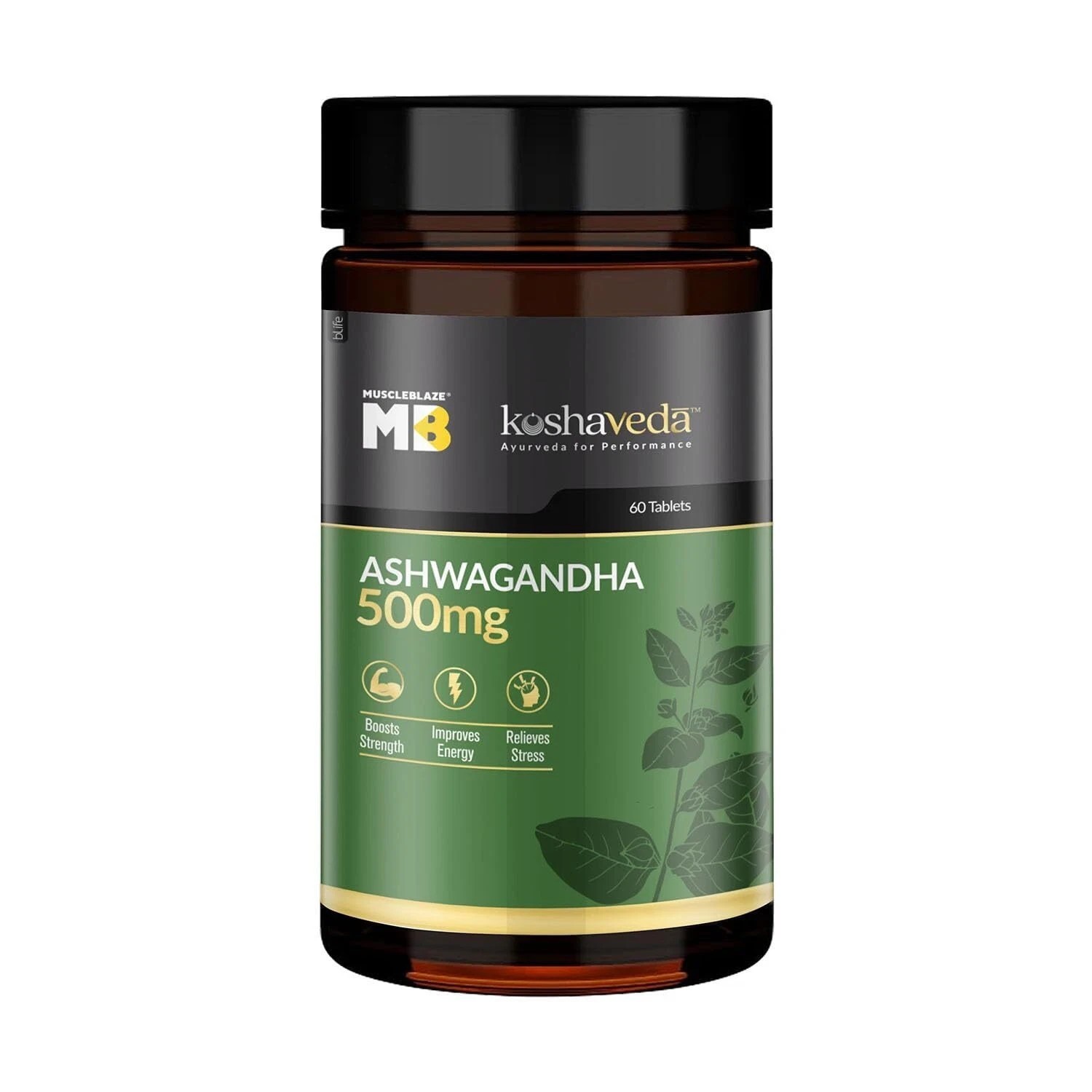 MuscleBlaze Koshaveda Ashwagandha 500mg (60 Tablets) with KSM-66 c710