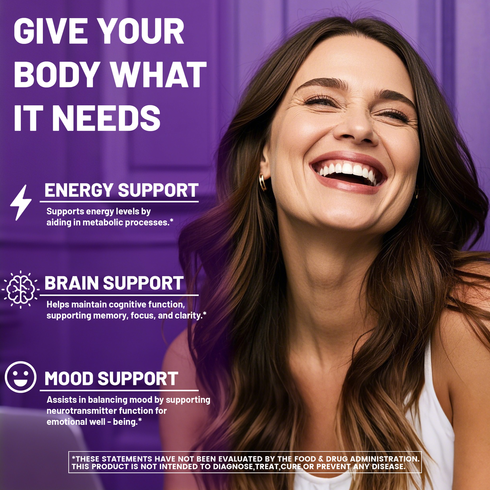 5-MTHF Methylfolate – Brain Health and Mood Support, Memory Enhancement, Focus