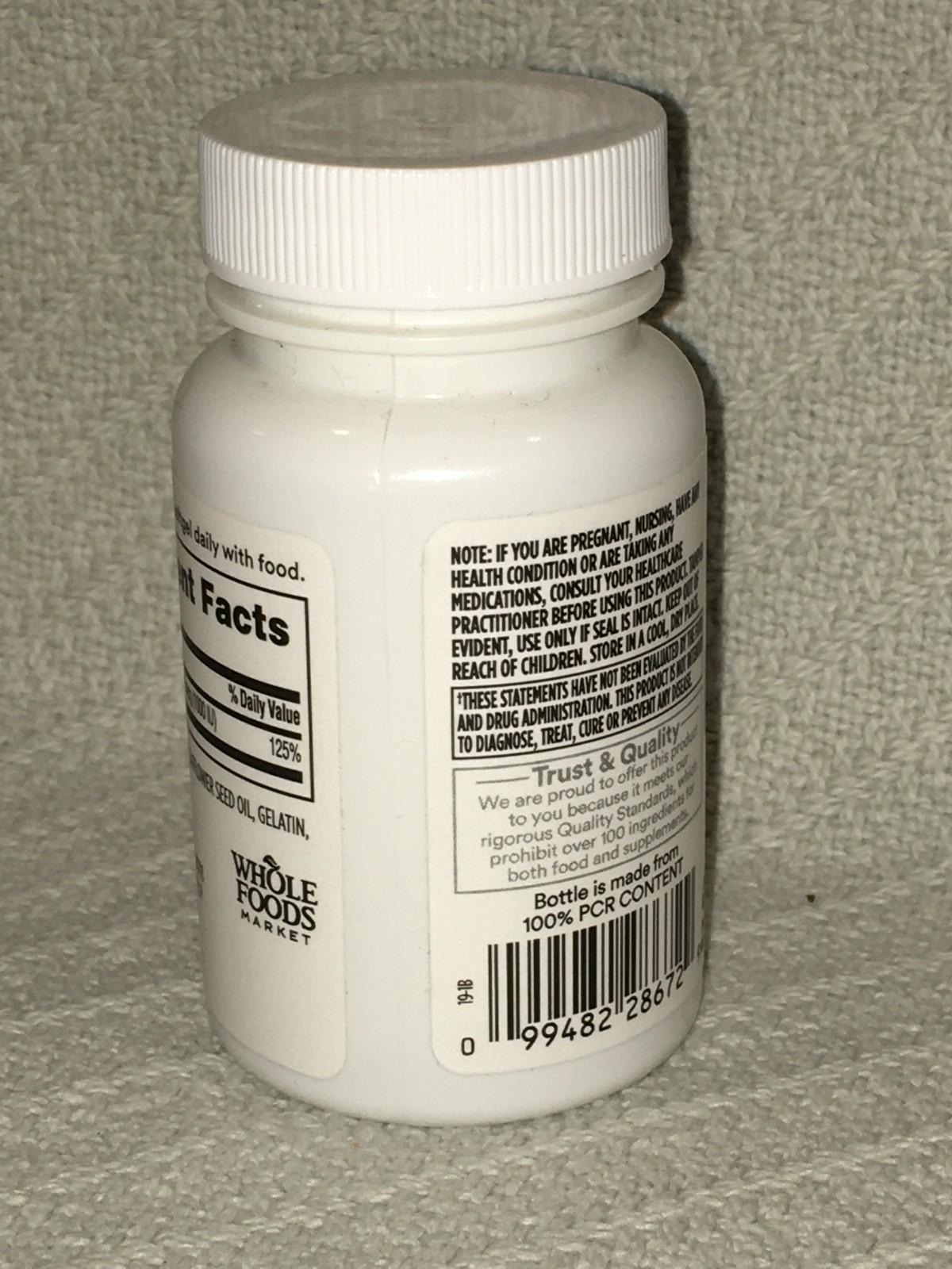 365 by Whole Foods Market Vitamin D3 25mcg (1000 IU) 250 Softgel Expires 01/2028