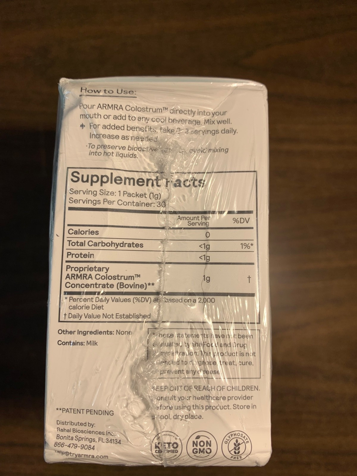 FOR 2 ARMRA Colostrum Immune Revival Unflavored 30 Packets Each EXP 10/2026+ NEW