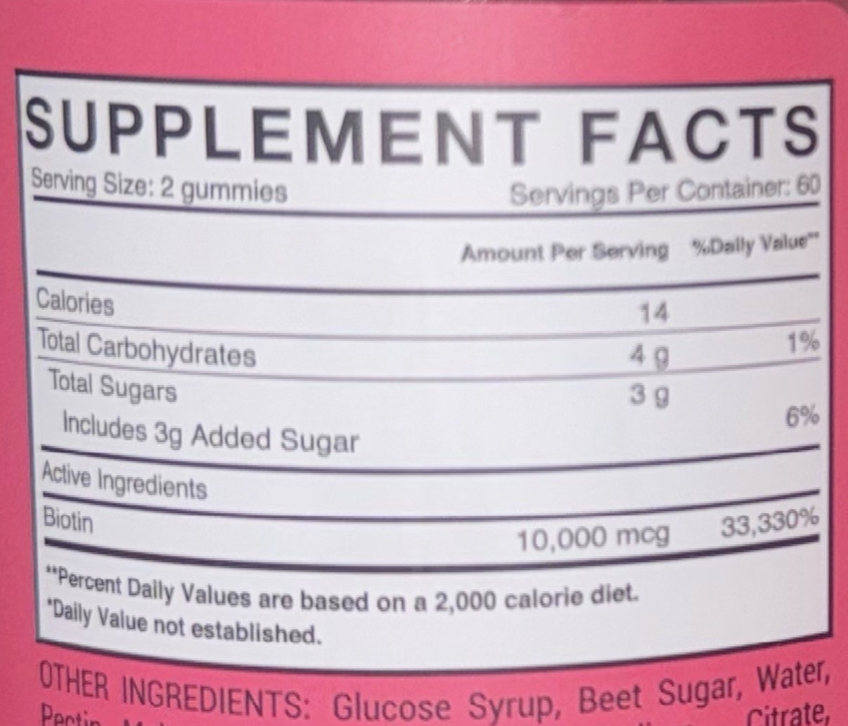 2x Be Happy Be You Biotin High Potency Hair & Nails 120 Gummies Lot of 2 Bottles