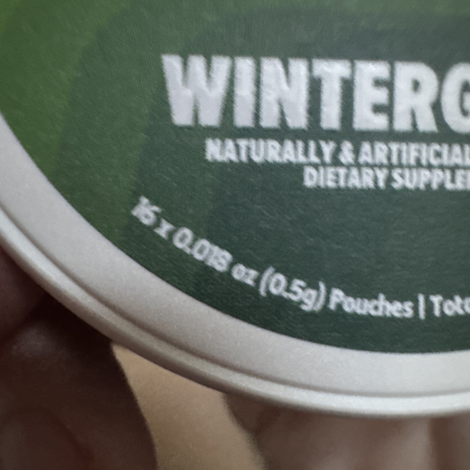 BUM Energy wintergreen Flavored Supplement Focus Pouches – 16ct NO Nicotine