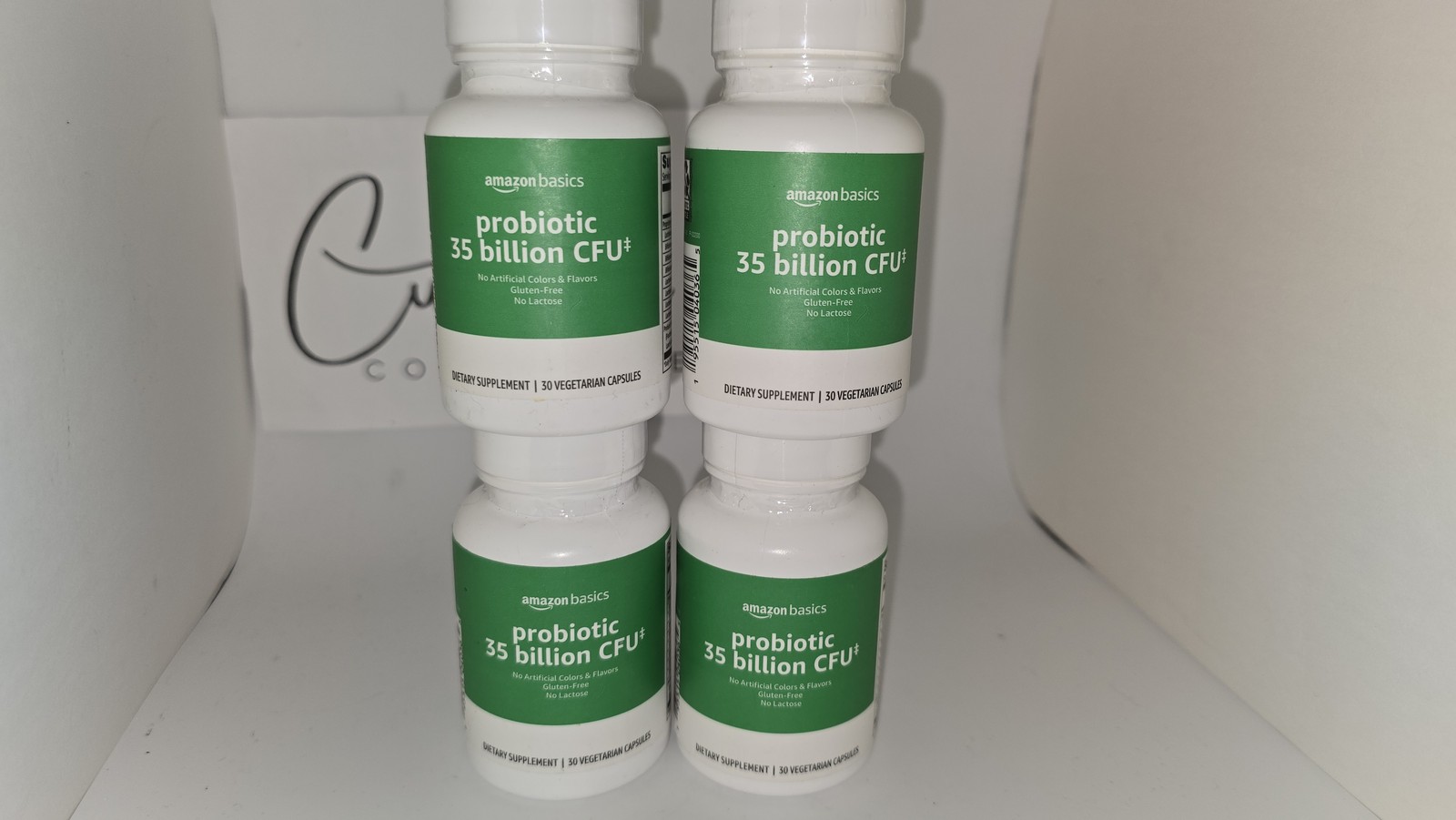 4 Pack Amazon Basics Probiotic 35 Billion CFU 30 Ct Ea Exp 05/27