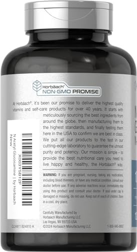 N-Acetyl Glucosamine 1000mg | 120 Capsules | Non-GMO, Gluten Free | N-A-G Suppl.