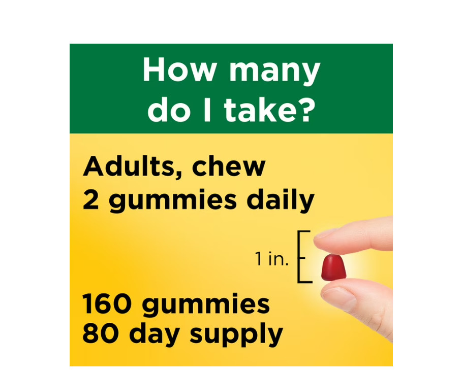 2 PACK Energy B12 1000 Mcg Gummies, Dietary Supplement, 160 Count