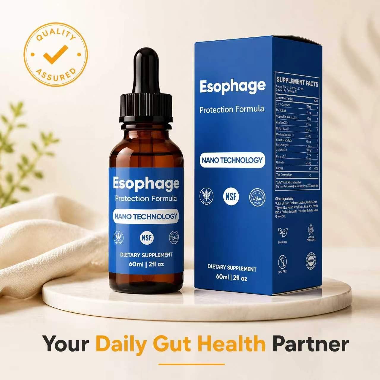 Nano Powered Esophageal Drops 2 Fl Oz (Pack of 1)