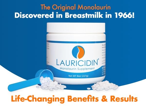 Lauricidin- The Original Monolaurin Supplement- 8 Ounce (Pack of 1), White