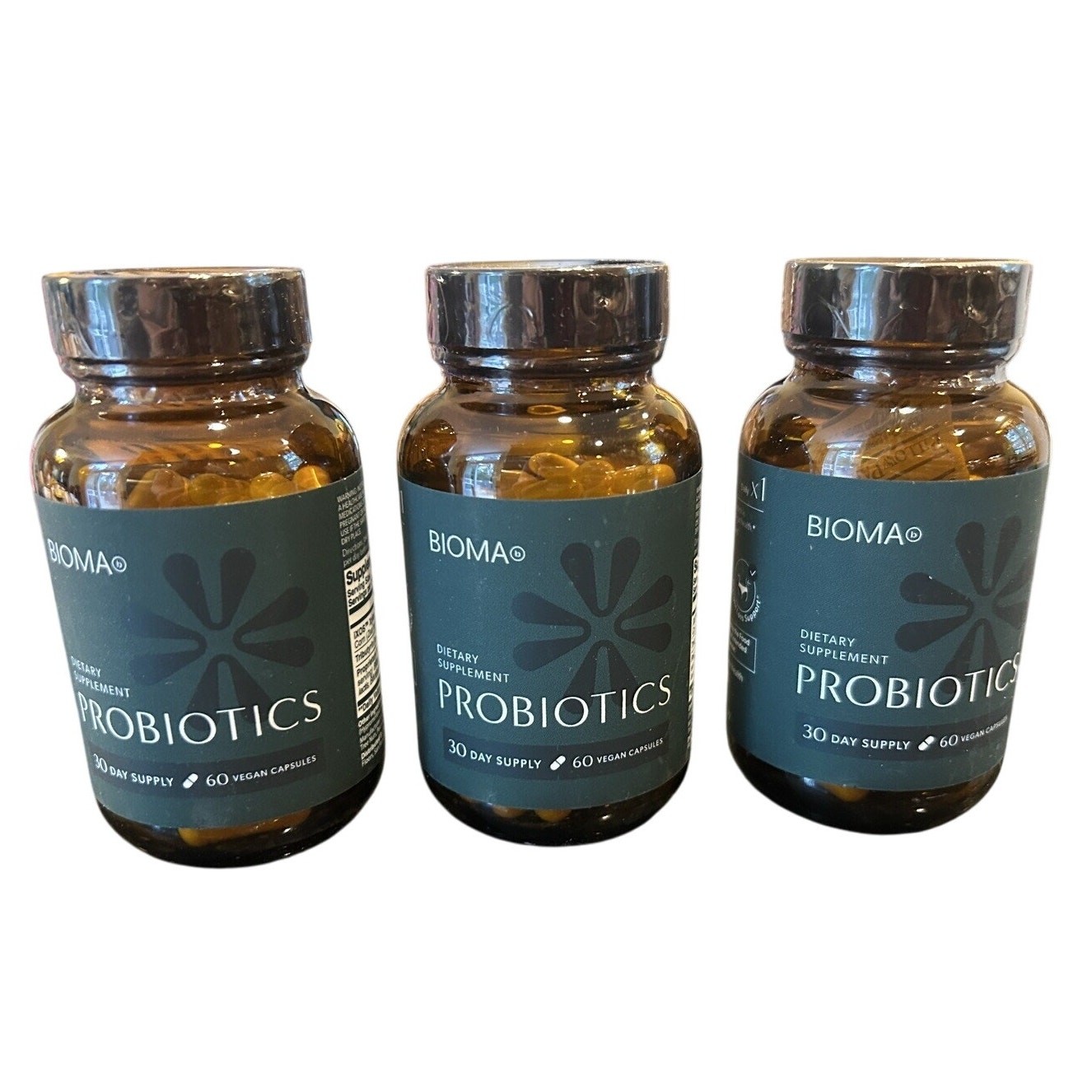 Bioma Probiotics 3-in-1 Gut Health Formula – 180 Capsules Total