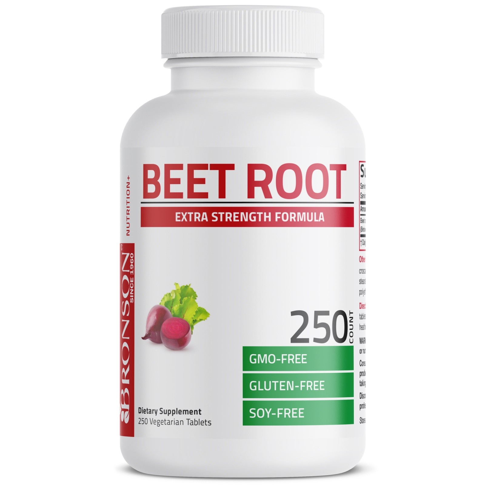 Bronson Beet Root 2000mg Extra Strength 250 Tablets