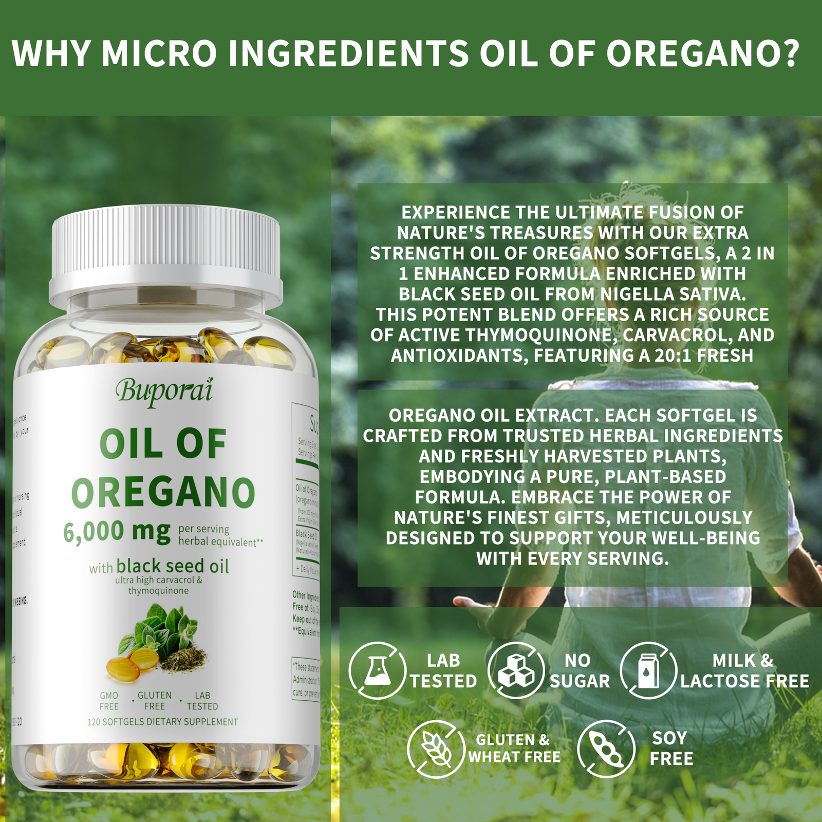 Oil of Oregano – Black Seed Oil – Immune System, Digestive Health, Antioxidants