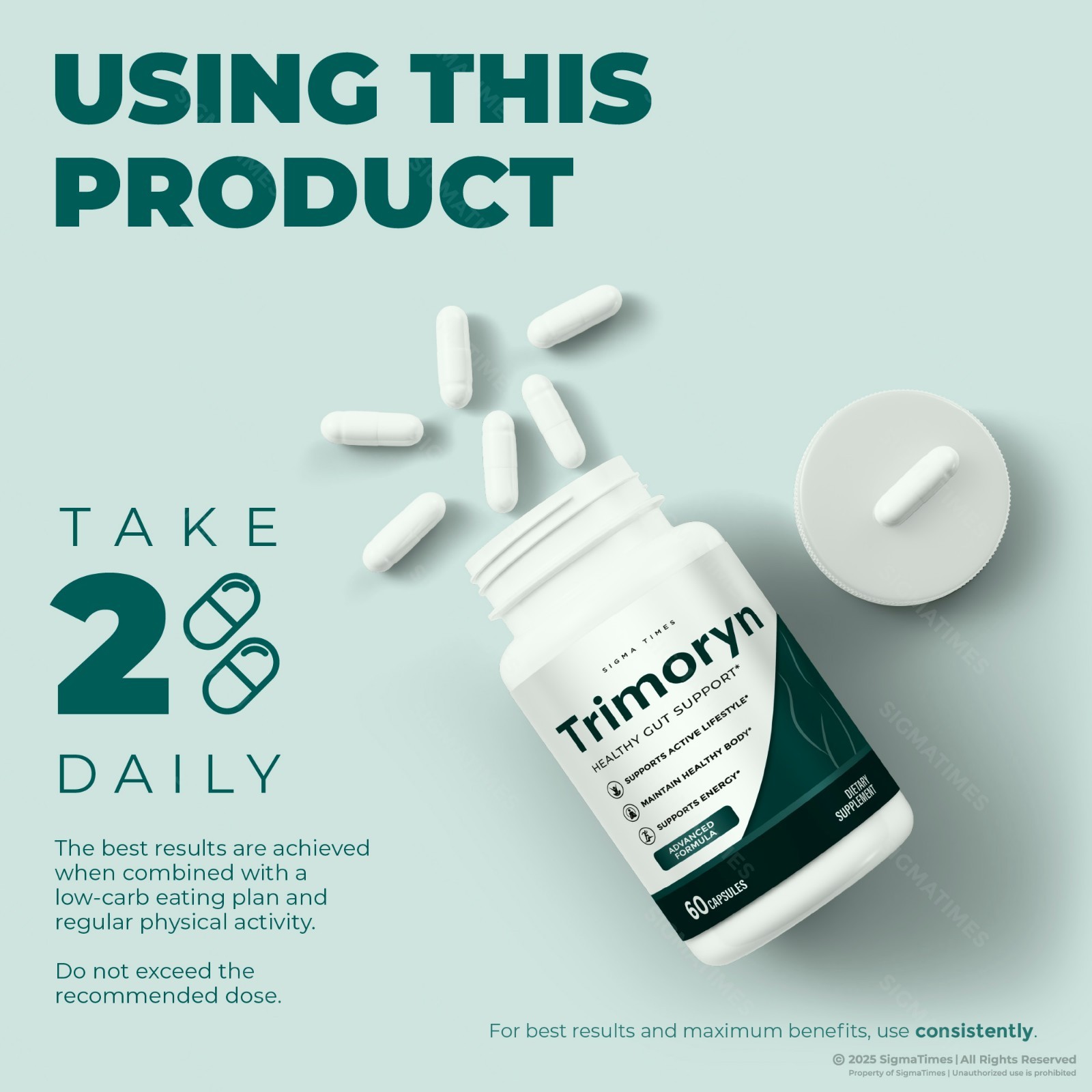 Trimoryn Capsules, Advanced Weight Loss Pills & Metabolism Support – 5 Pack