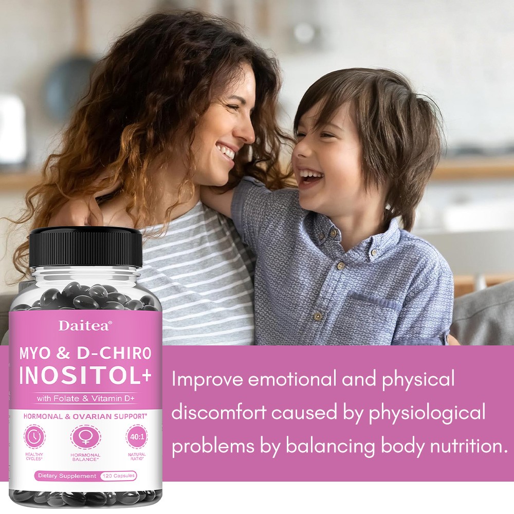 Myo Inositol & D-Chiro Inositol for Women 2050mg, 30/60/120 Capsules