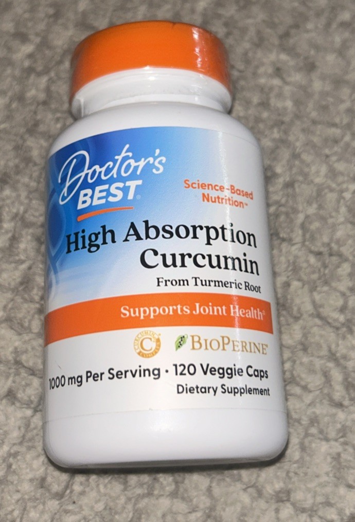 Doctors Best ~ High Absorption Curcumin ~ W/ Bioperine ~ 120 Caps ~ Sealed