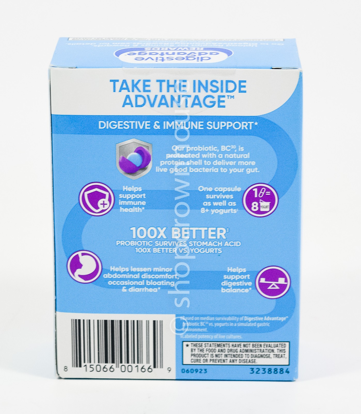 Digestive Advantage 4-IN-1 Daily Probiotic 30 capsules 03/2027