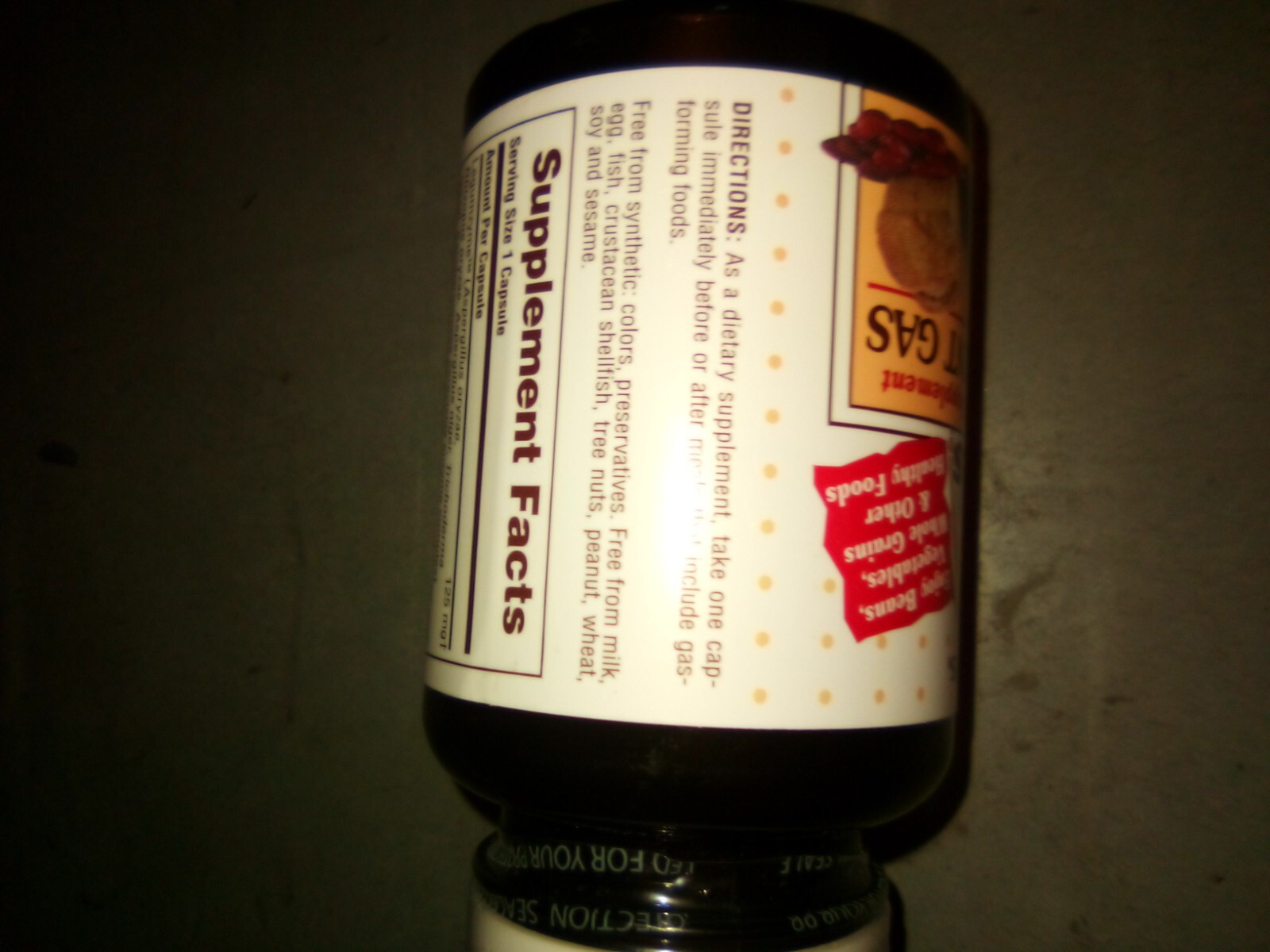 Natures Plus Say Yes To Beans Natural Food Enzyme Supplement