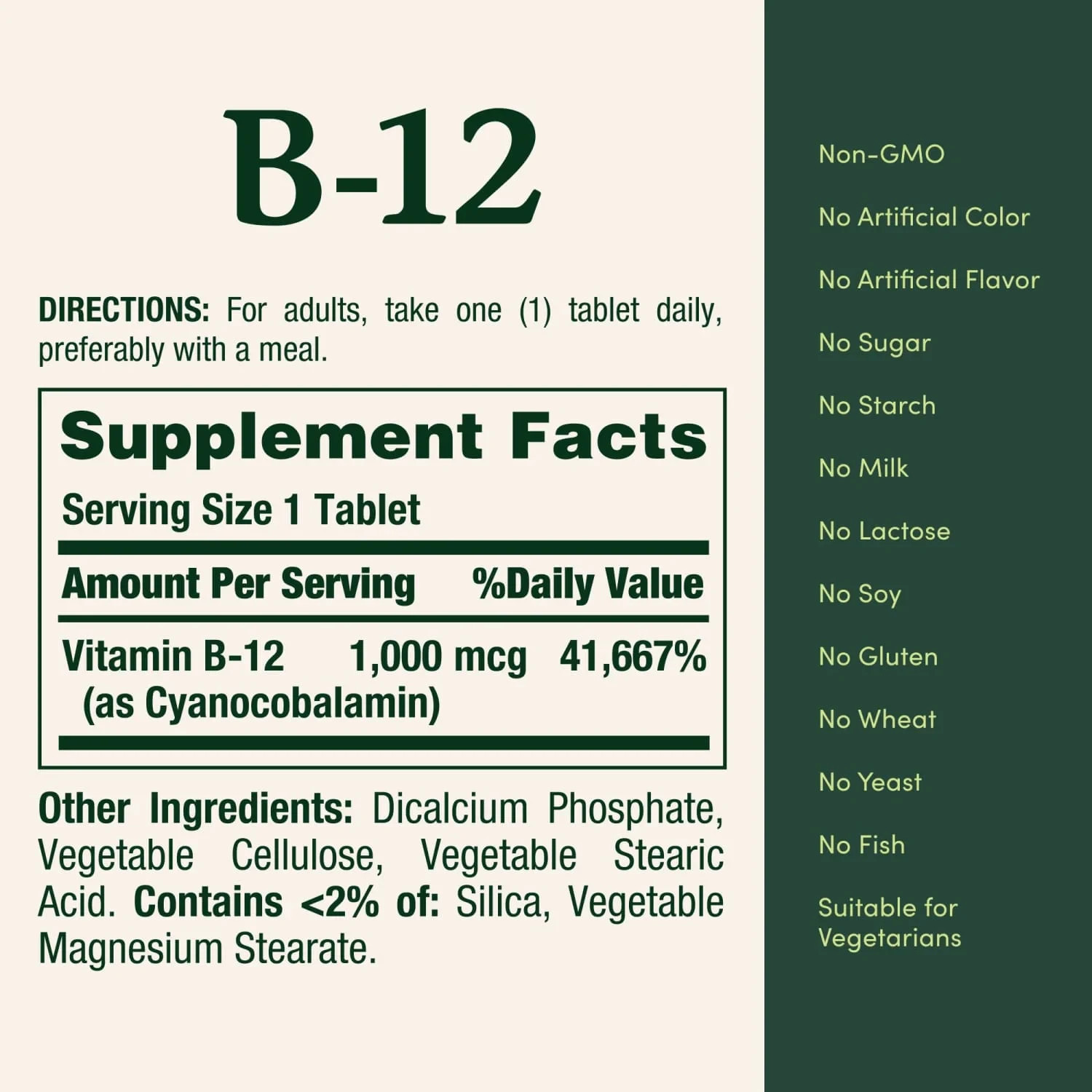 Nature’s Bounty Vitamin B12 1000 mcg Supplements, 200 200 Count (Pack of 1)
