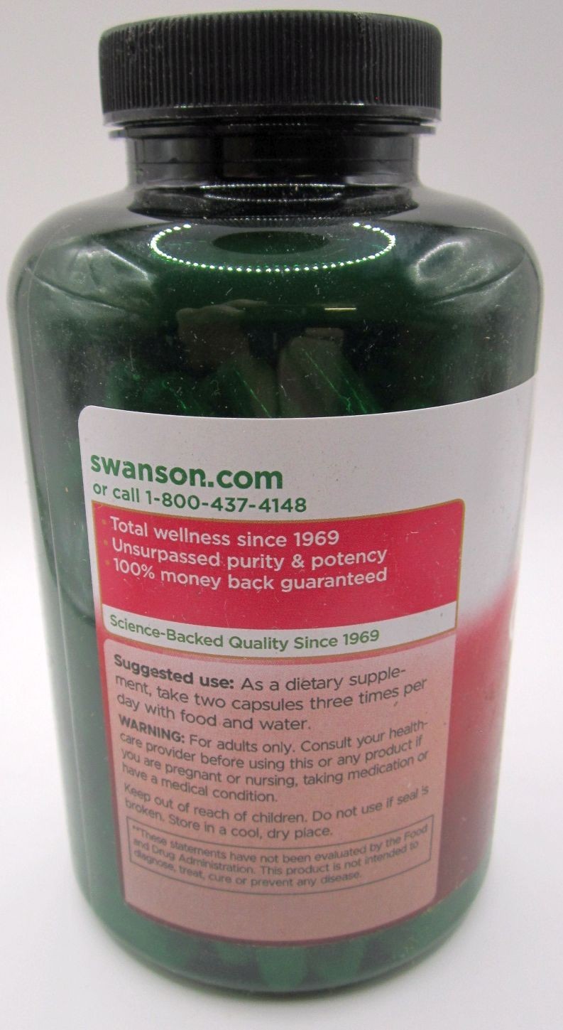 Swanson Garlic with Cayenne 200 Capsules Expiration: 11/2027