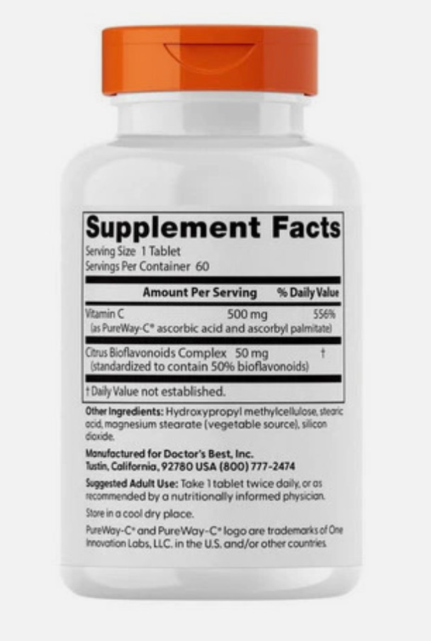 5X Doctor’s Best High Absorption Vitamin C 60 Tablets 500 Mg EXP 05/2026