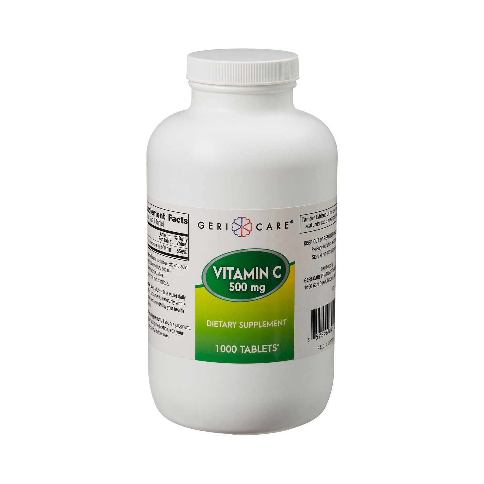 Geri-Care Vitamin C Tablet 500 mg 841-10-GCP 1 Bottle 1000 per Bottle