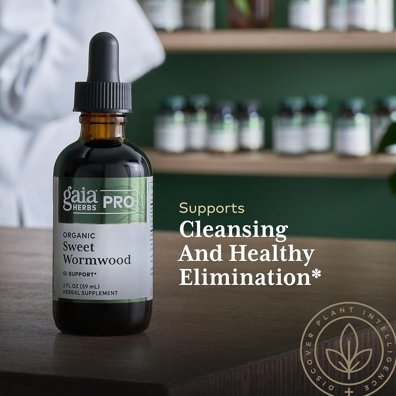 Gaia Herbs Pro Sweet Wormwood Digestive Elimination Support, 2 oz