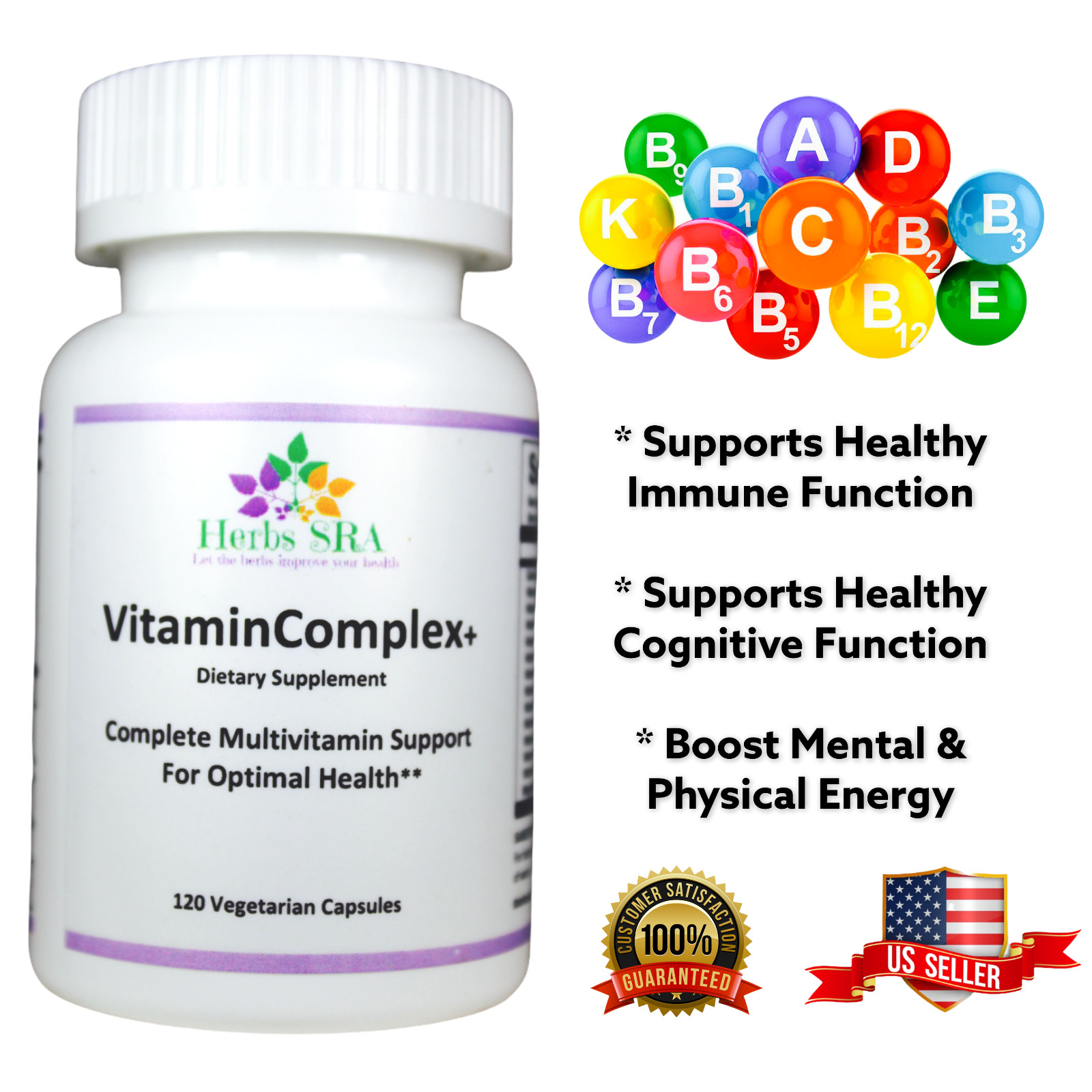 EASY TO SWALLOW MULTIVITAMINS AND MINERALS, 120 caps., General Wellness, Energy!