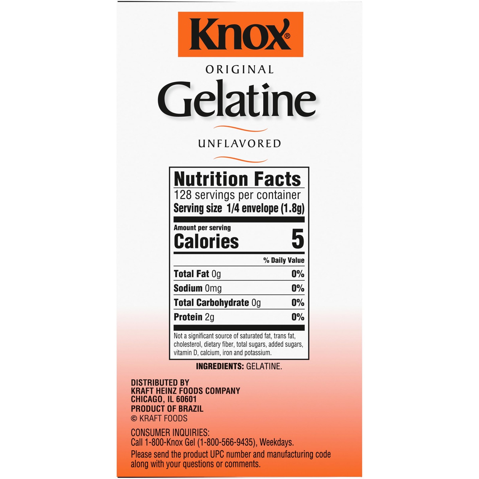 Knox Original Unflavored Gelatin, 32 ct Packets 8 Ounce (Pack of 1)